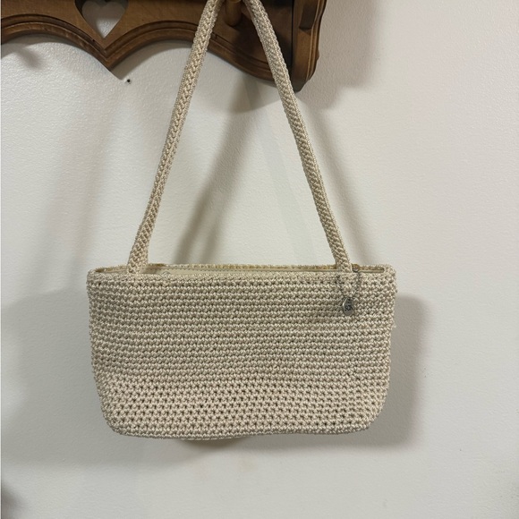 The Sak Handbags - Trendy Vintage 90s Y2K The Sak Cream Chic Crochet Shoulder Bag